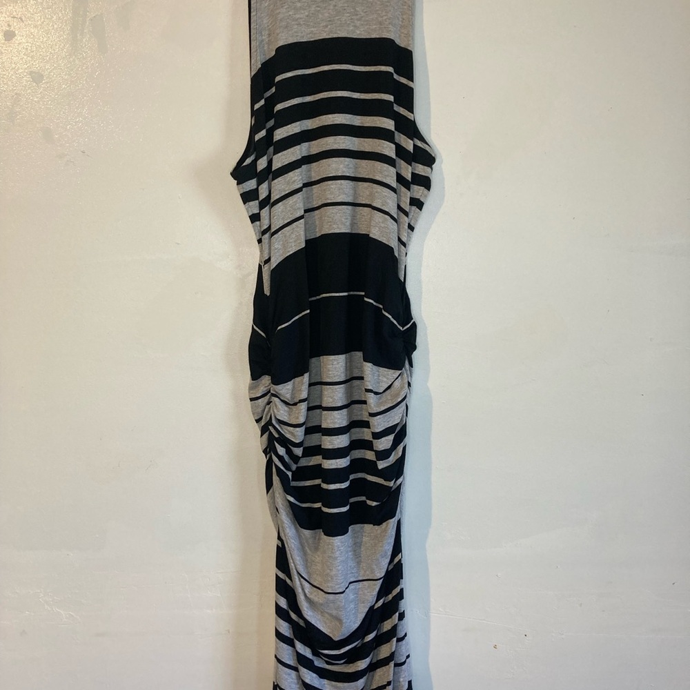 Michael Stars Woman Striped Black and Gray Dress Size M